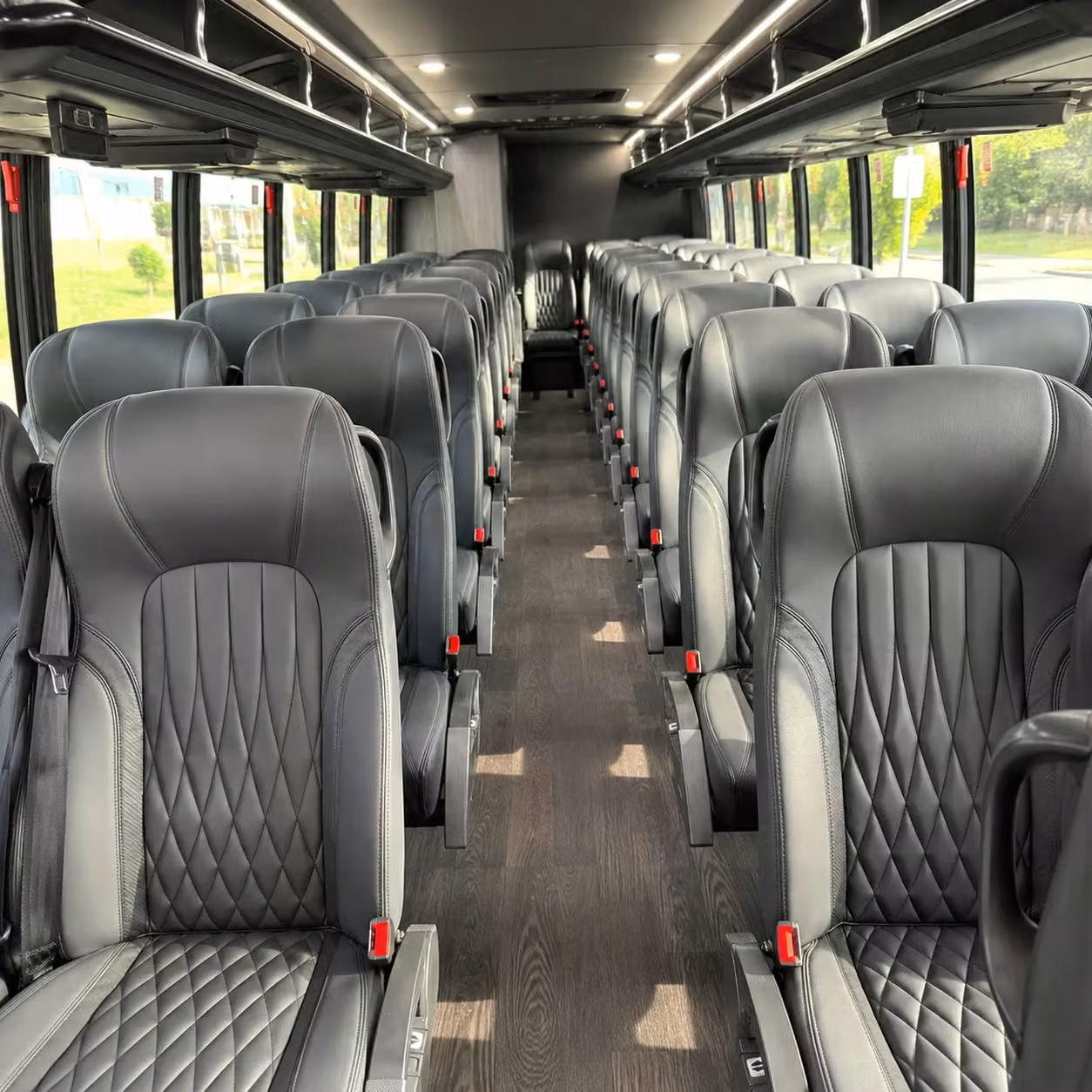 28 passenger minibus interior