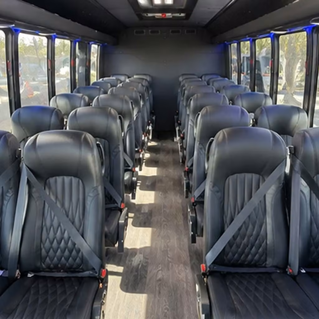 30 passenger minibus inside